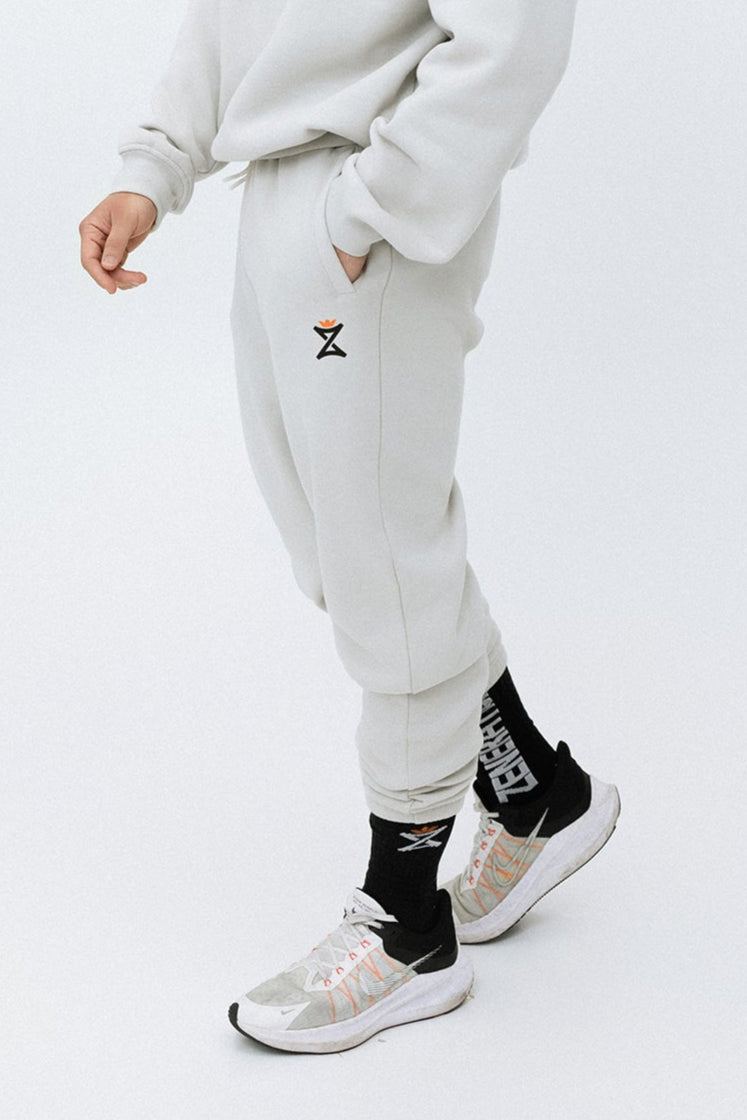 "Z-Crown" Fleece Sweatpants - Vanilla Blast