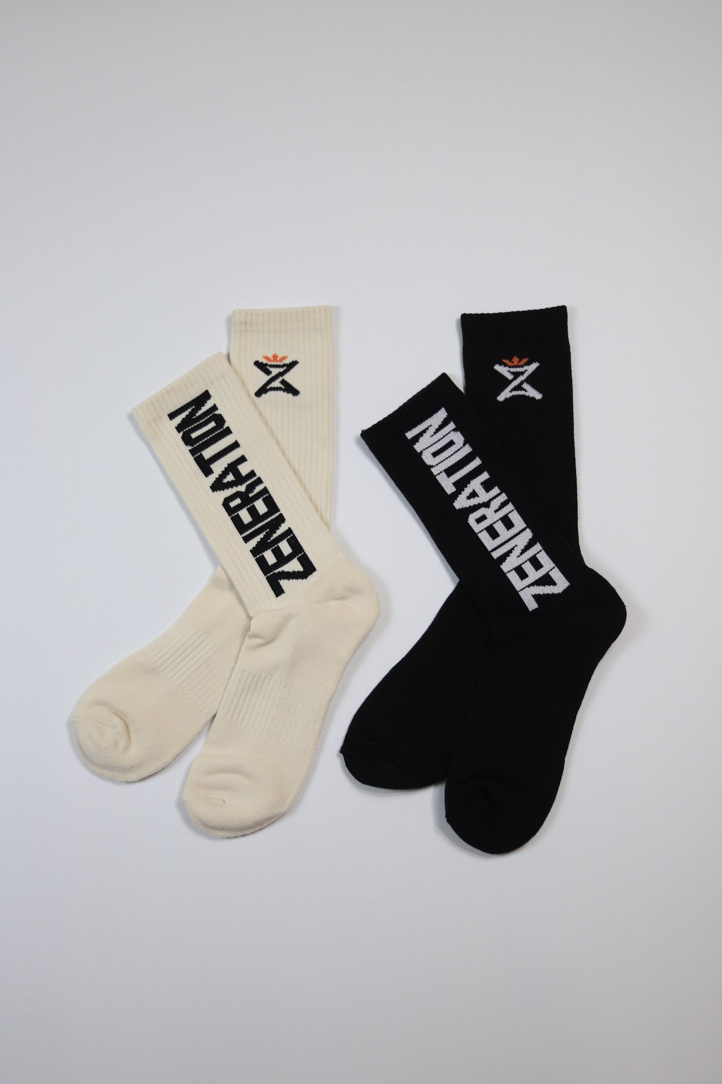 "Dual-Side" Terry Sock "Cream"