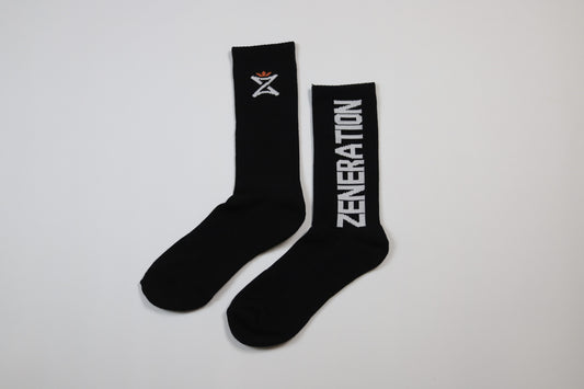 "Dual-Side" Terry Sock "Black"