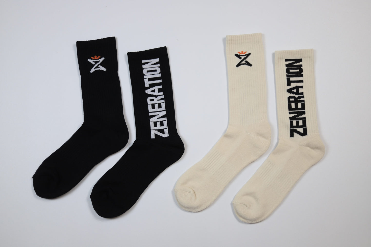 "Dual-Side" Terry Sock "Cream"